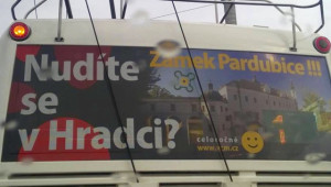 Reklama zámku Pardubice v Hradci
